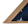 Oak Wood Wall Flag Display Case - 13" H x 26.5" L x 3.25" D